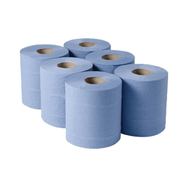 Hinton Tissue 2 Ply Centre Feed 16.6cm X 150M - BLUE
