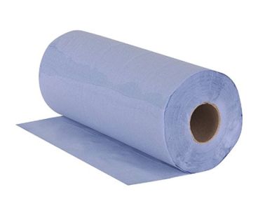 Hinton 3 Ply Flatsheet Hygiene Roll - Blue (L36mtr x W250mm)