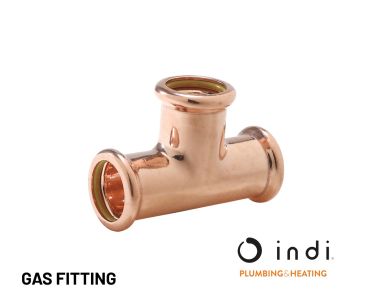 Indi Pressfit Equal Tee 42mm - Gas