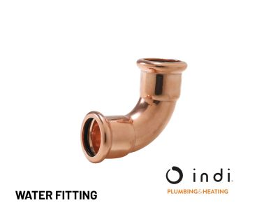Indi Pressfit Equal Elbow 15mm - Water