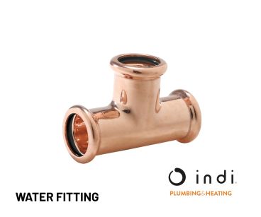 Indi Pressfit Equal Tee 42mm - Water