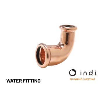 Indi Pressfit Reducing Elbow 22mm x 15mm - Water