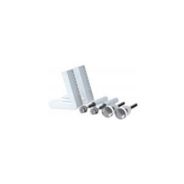 Angled Floor Toilet Pan Fixing Kit (White Cap)