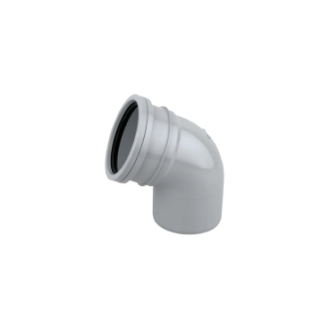 F/P Ring Seal Soil 110mm 90Deg Bend Single Socket - Grey 