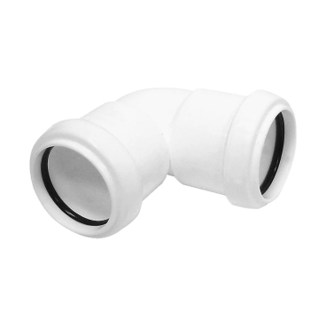 F/P 40mm White Pp 90* Bend