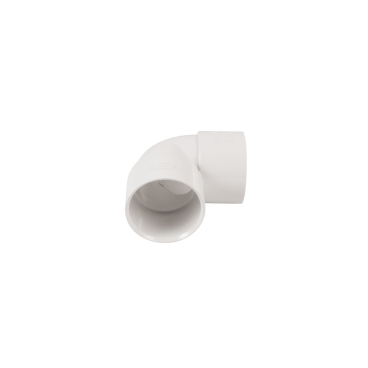 F/P Abs Solvent 90* Bend 50mm - White