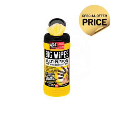Big Wipes 4 X 4 Multi Purpose Wipes - Black Lid (yellow)