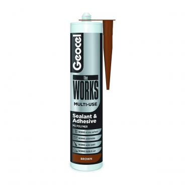 Geocel The Works Sealant Adhesive - Brown