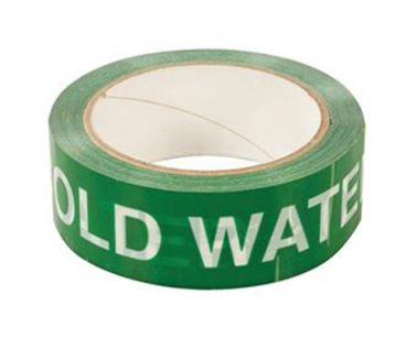 Identification Domestic Cold Water Tape 38mm X 33M