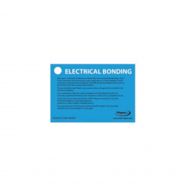 Hayes Electrical Bonding Labels