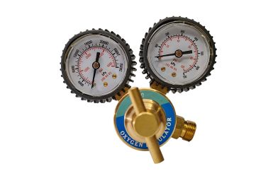 Hinton Oxygen Regulator - 2 Gauge - REAR ENTRY