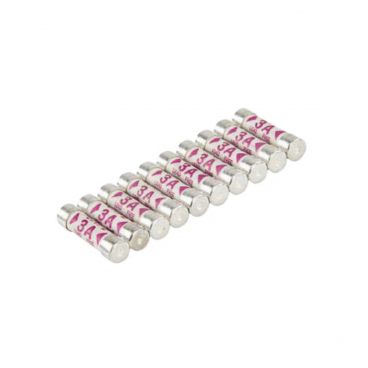 Electrical Fuses 3 Amp (Pack Of 10)