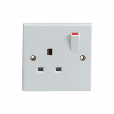 Electrical Socket Outlet 1 Gang Switched