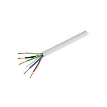 Cable Flex 5 Core 0.75mm White (3185Y) Per Mtr