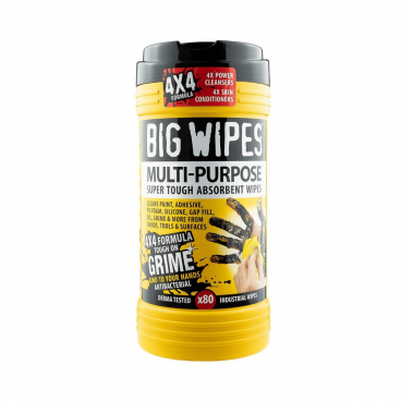 Big Wipes 4 X 4 Multi Purpose Wipes - Black Lid (yellow)