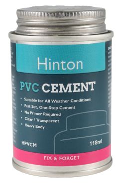 Hinton Heavy Bodied Solvent Cement (Metal Can) - 118ml