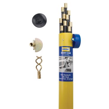 Drain Rods With Plastic Carry Case