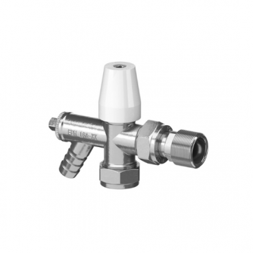 Eph Angled 10mm Lockshield Drainoff Valve