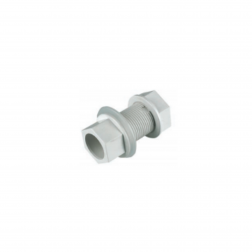 F/P Overflow 21.5mm Straight Tank Connector - White
