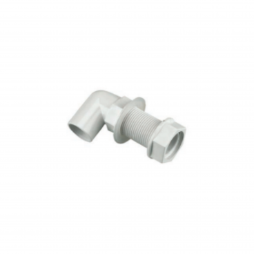 F/P Overflow 21.5mm Bent Tank Connector - White