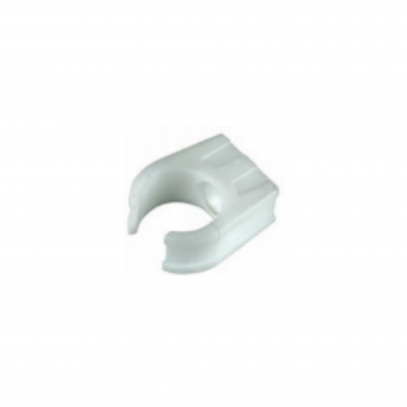 F/P 21.5mm White O/F Pipe Clip (Singles)