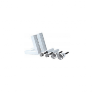 Angled Floor Toilet Pan Fixing Kit (White Cap)