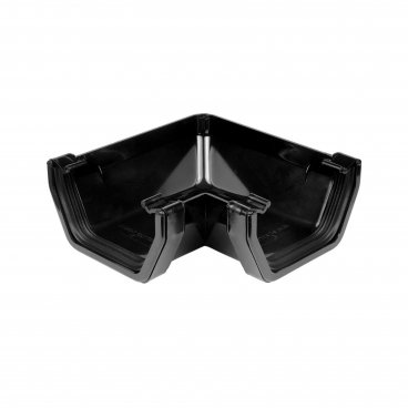 F/P Square Line Gutter 114mm 90* Angle - Black **