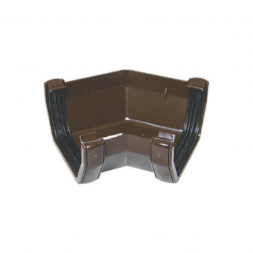 F/P Square Line Gutter 114mm 135*Angle - Brown **