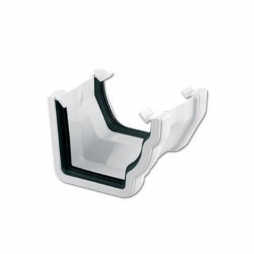 F/P Sq/Rd Gutter Adaptor White **