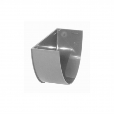 F/P Half Round Gutter 112mm Internal Stopend - Grey **