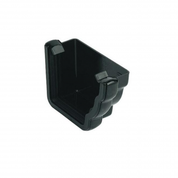 F/P Niagara Ogee Gutter Stop End Ext Lh - Black **