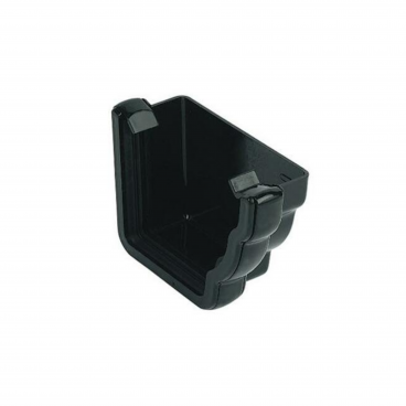 F/P Niagara Ogee Gutter Stop End Ext Rh - Black **