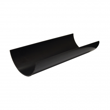 F/P Half Round Gutter 112mm 4Mtr - Black **