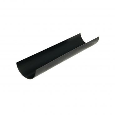 F/P 76mm Black Miniflo Gutter 2M **