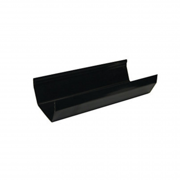 F/P Square Line Gutter 114mm 2 Mtr - Black **