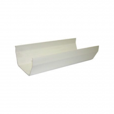 F/P Square Line Gutter 114mm 2 Mtr - White **