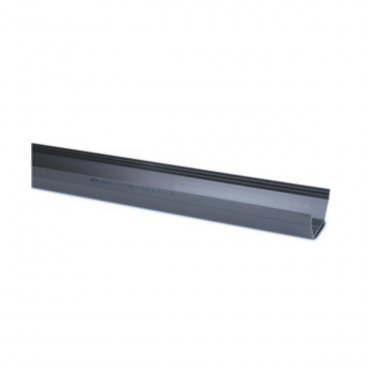 F/P Sqauare Line Gutter 114mm 4 Mtr - Anthracite