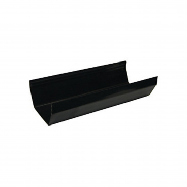 F/P Square Line Gutter 114mm 4 Mtr - Black **