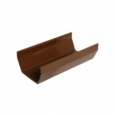 F/P Square Line Gutter 114mm 4 Mtr - Brown **