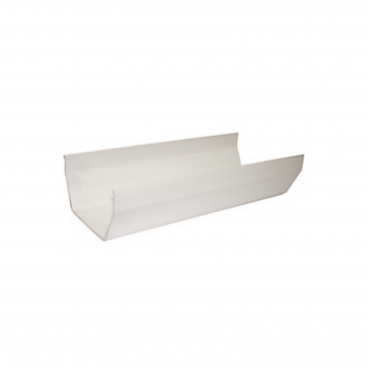 F/P Square Line Gutter 114mm 4 Mtr - White **