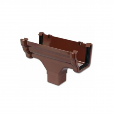 F/P Niagara Ogee Gutter Running Outlet - Brown **