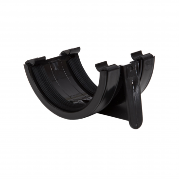 F/P Half Round Gutter 112mm Union Bracket - Black **