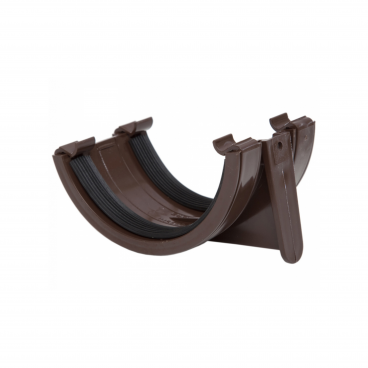 F/P Half Round Gutter 112mm Union Bracket - Brown **