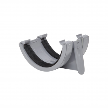 F/P Half Round Gutter 112mm Union Bracket - Grey **