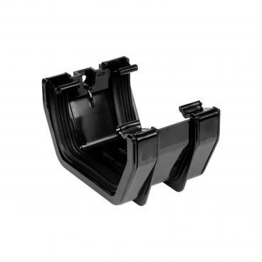 F/P Square Line Gutter 114mm Union Bracket - Black **