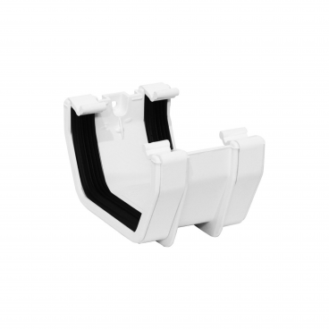 F/P Square Line Gutter 114mm Union Bracket - White **