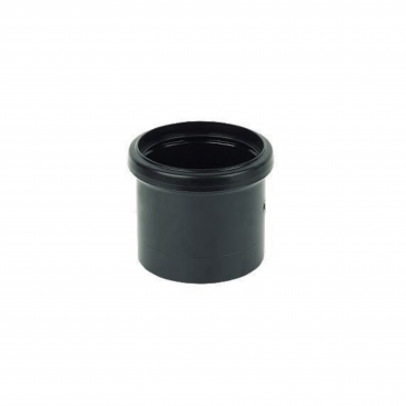 F/P Ring Seal Soil 110mm Single Socket Coupling - Black