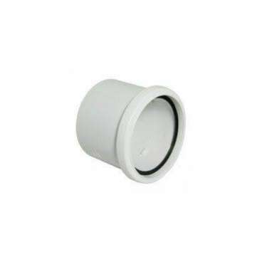 F/P Ring Seal Soil 110mm Single Socket Coupling - White