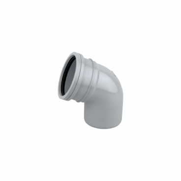 F/P Ring Seal Soil 110mm 90Deg Bend Single Socket - Grey 