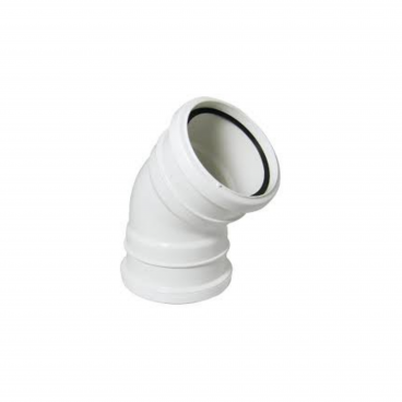 F/P Ring Seal Soil 110mm 90Deg Bend Double Socket - White